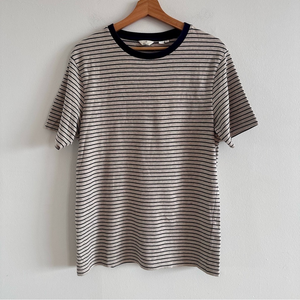 GANT American Cotton striped short sleeve crew neck t-shirt medium